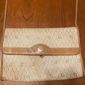 Christian Dior honey coated vintage crossbody